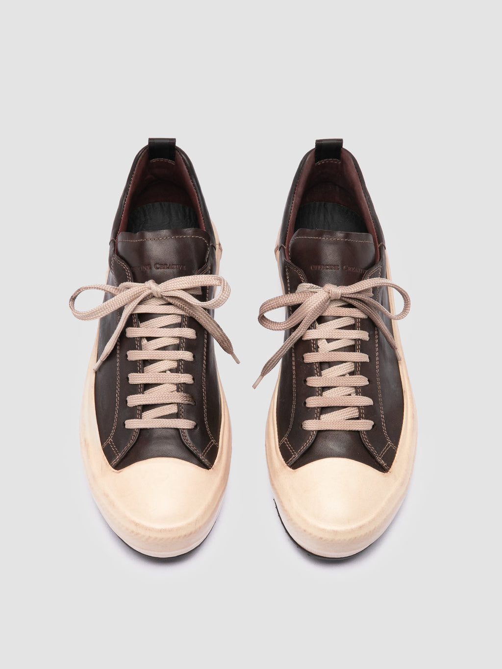 MES DD 001 - Dark Brown Leather Sneakers - 1