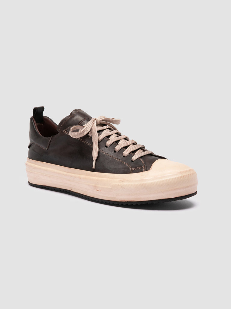 MES DD 001 - Dark Brown Leather Sneakers
