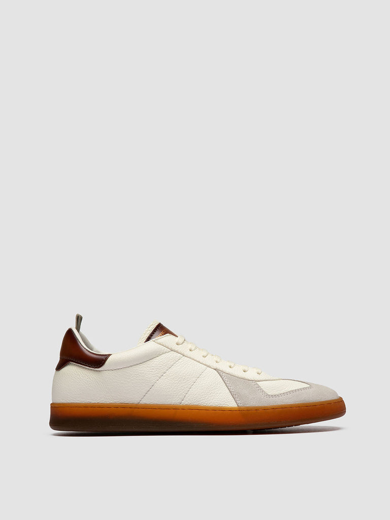 MILITIA 001 - White Leather Low Top Sneakers