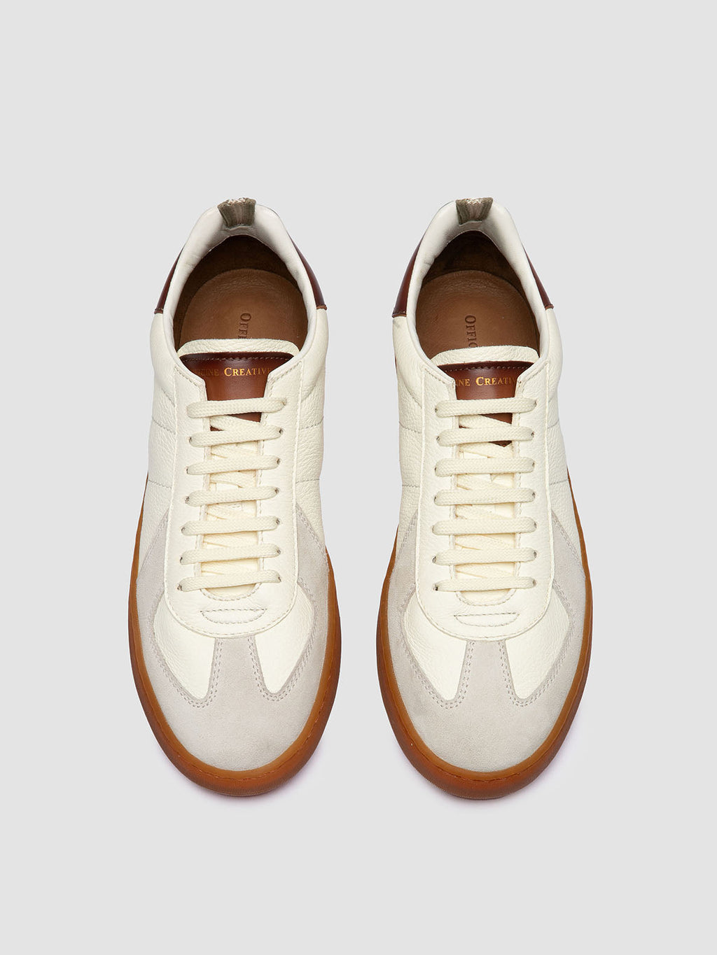 MILITIA 001 - White Leather Low Top Sneakers - 1