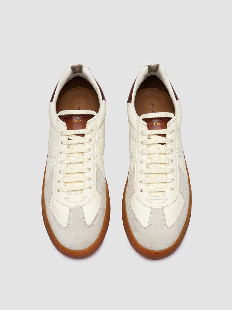 MILITIA 001 - White Leather Low Top Sneakers
