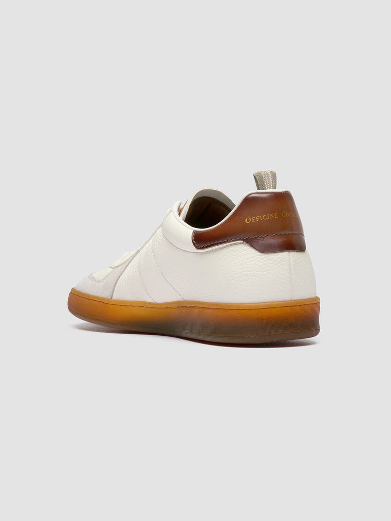 MILITIA 001 - White Leather Low Top Sneakers