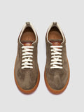 MILITIA 002 - Taupe Suede and Leather Low Top Sneakers - 1