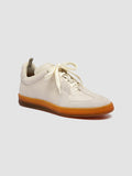 MILITIA 102 - White Leather and Suede Low Top Sneakers - 2