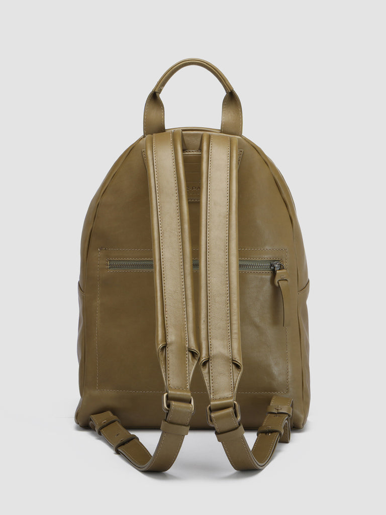MINI PACK Fir Green - Green Nappa Leather Backpack Officine Creative - 4