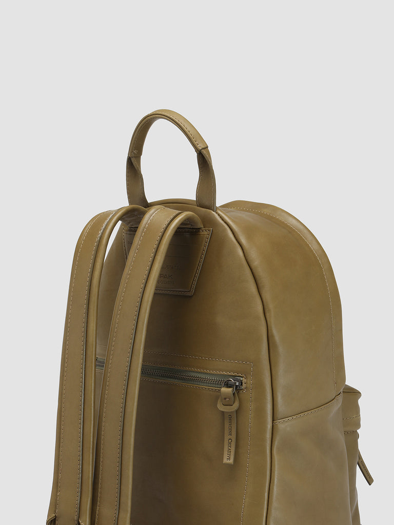 MINI PACK Fir Green - Green Nappa Leather Backpack Officine Creative - 7