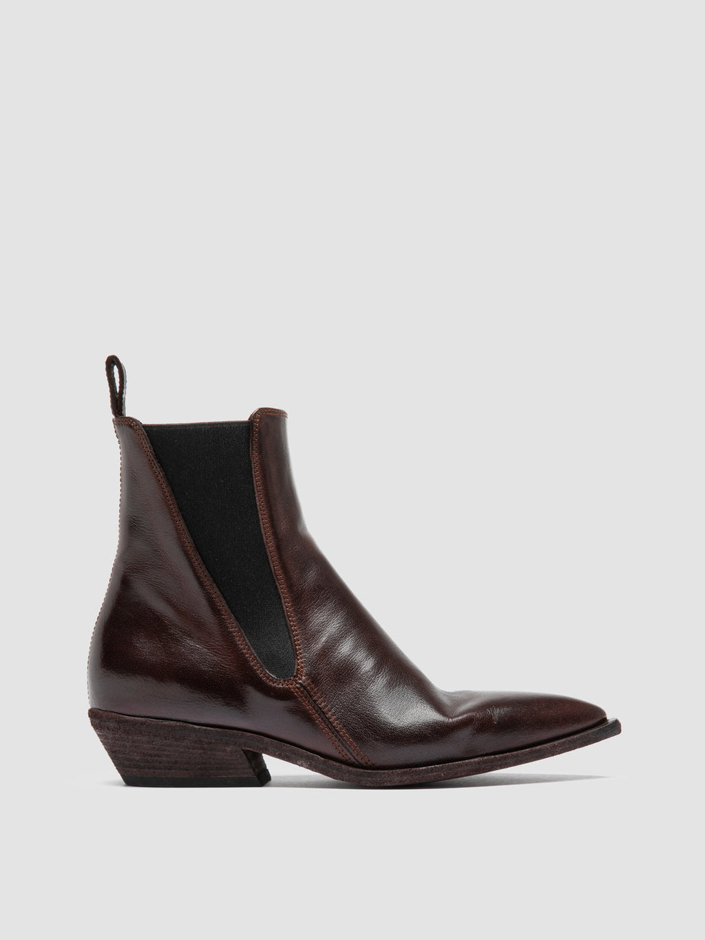 NOELIE DD 101 - burgundy Leather Chelsea Boots - 0