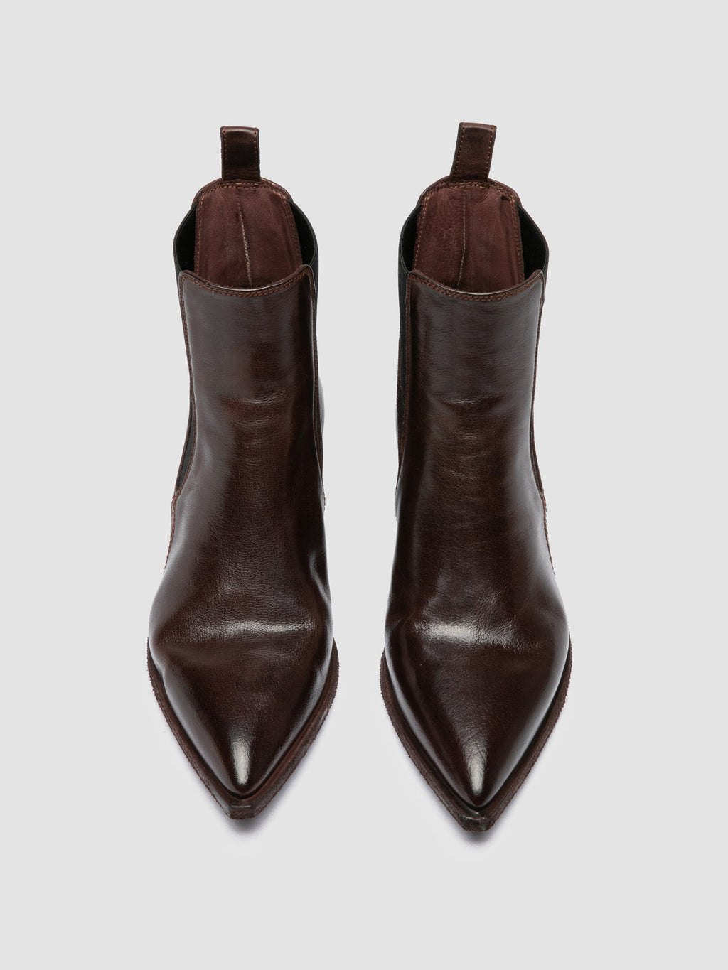 NOELIE DD 101 - burgundy Leather Chelsea Boots - 1