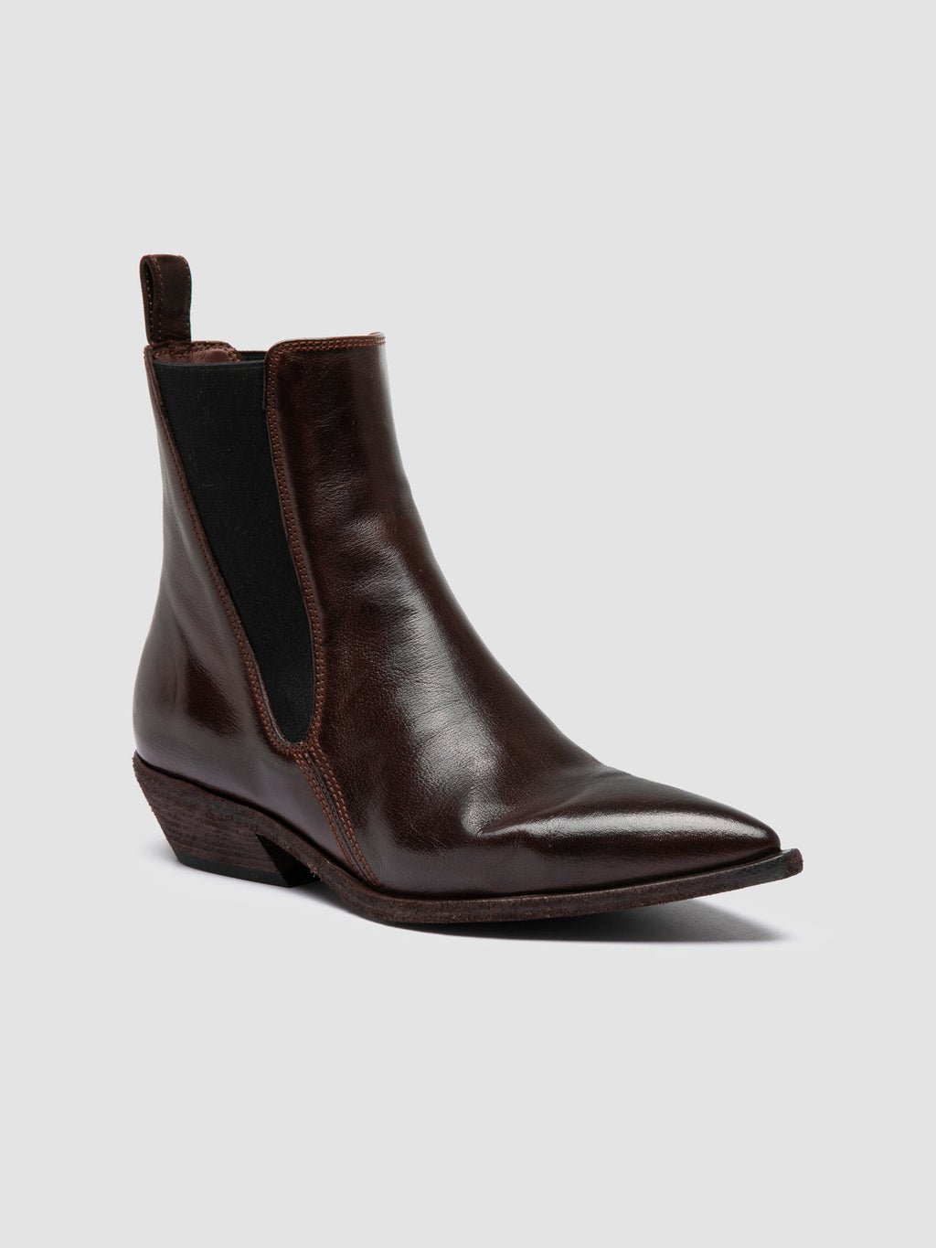 NOELIE DD 101 - burgundy Leather Chelsea Boots - 2