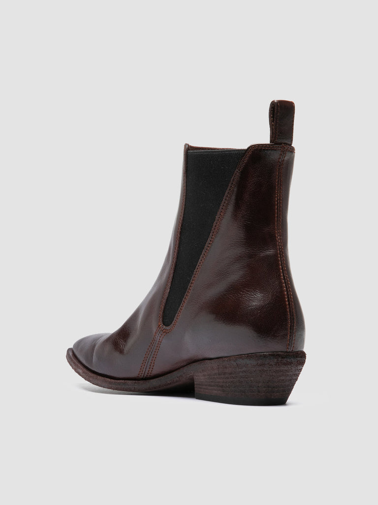 NOELIE DD 101 - burgundy Leather Chelsea Boots