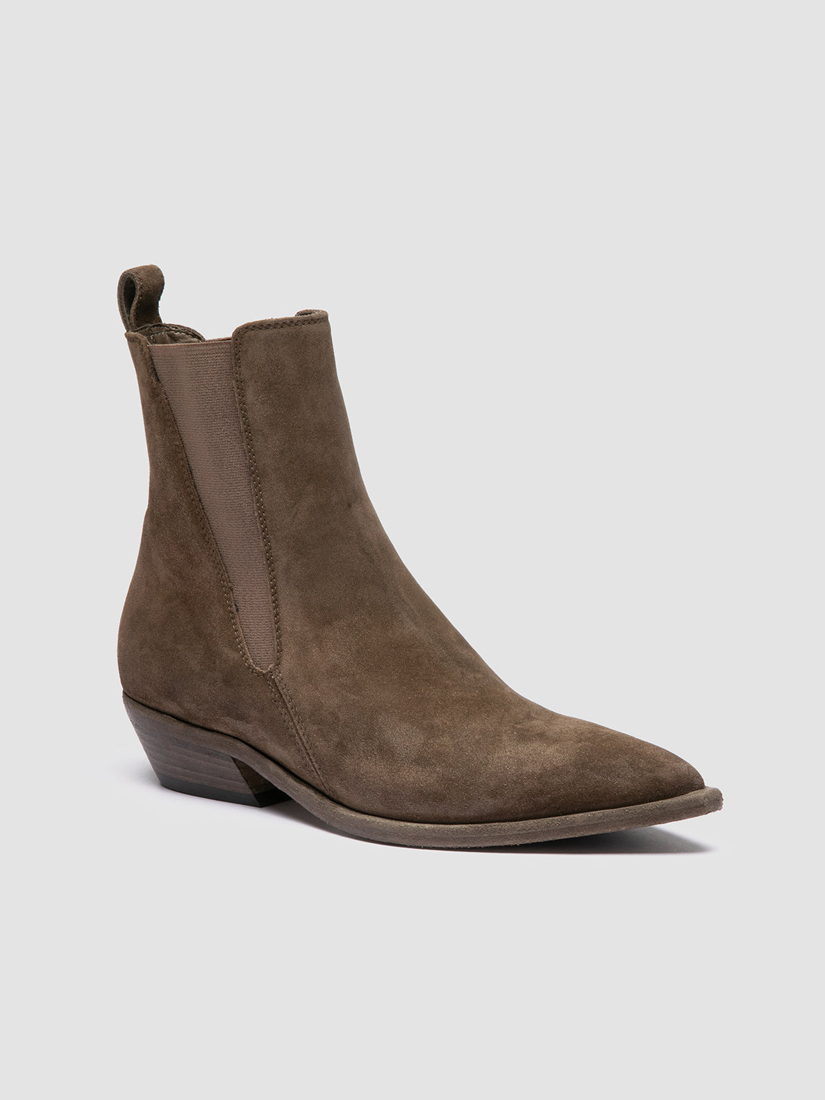 Womens Green Suede Chelsea Boots: NOELIE DD 101 – Officine Creative