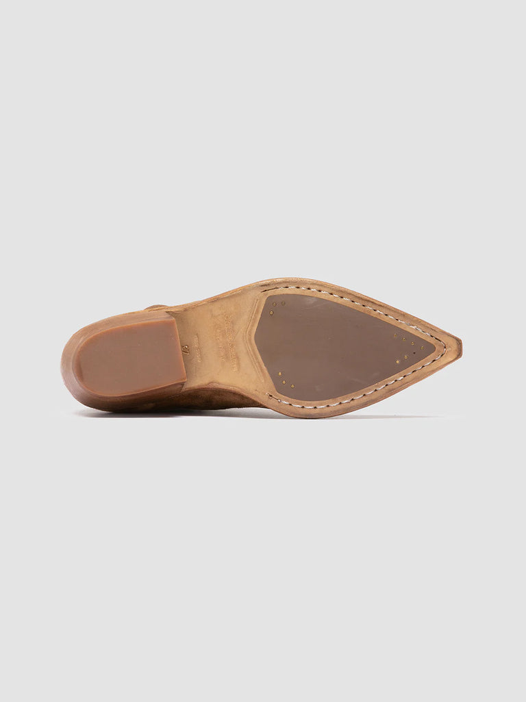 NOELIE DD 106 - Brown Suede Zipped Boots