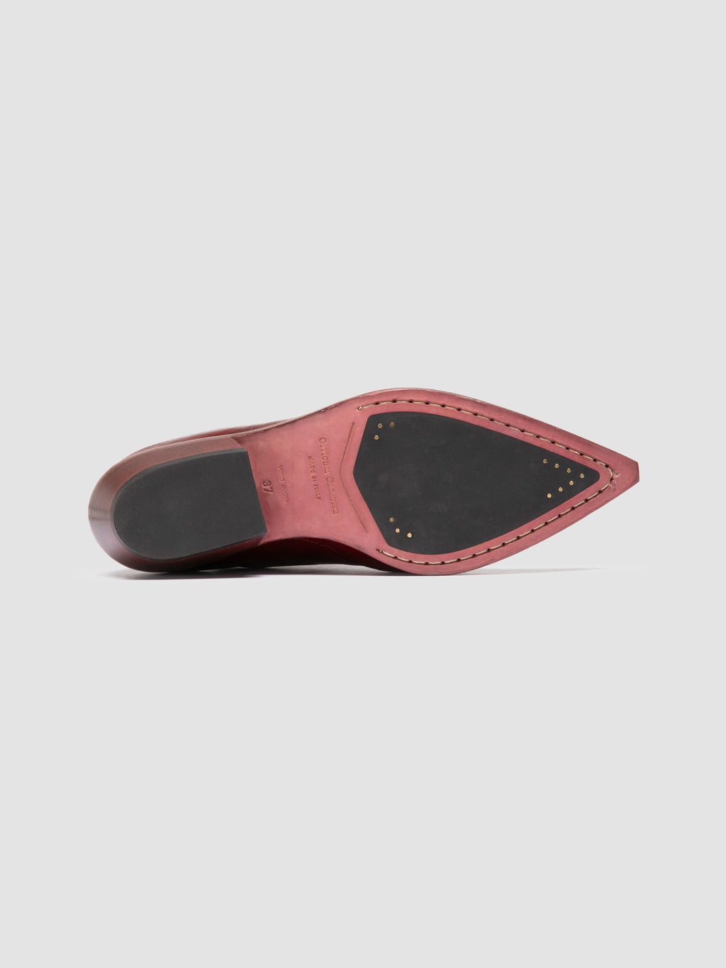 NOELIE DD 109 - Burgundy Leather Zipped Boots - 4