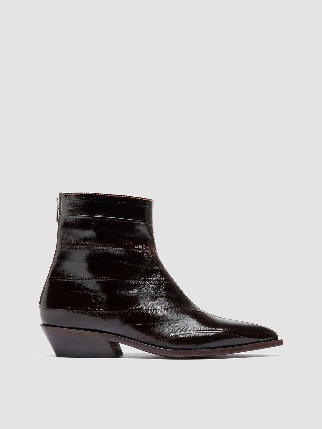NOELIE DD 109 - Dark Brown Leather Zipped Boots - 0