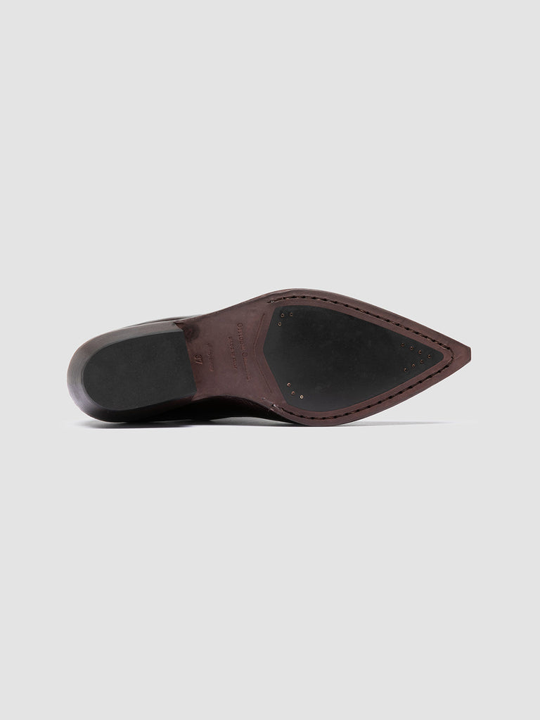 NOELIE DD 109 - Dark Brown Leather Zipped Boots