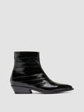 NOELIE DD 109 - Black Leather Zipped Boots - 0
