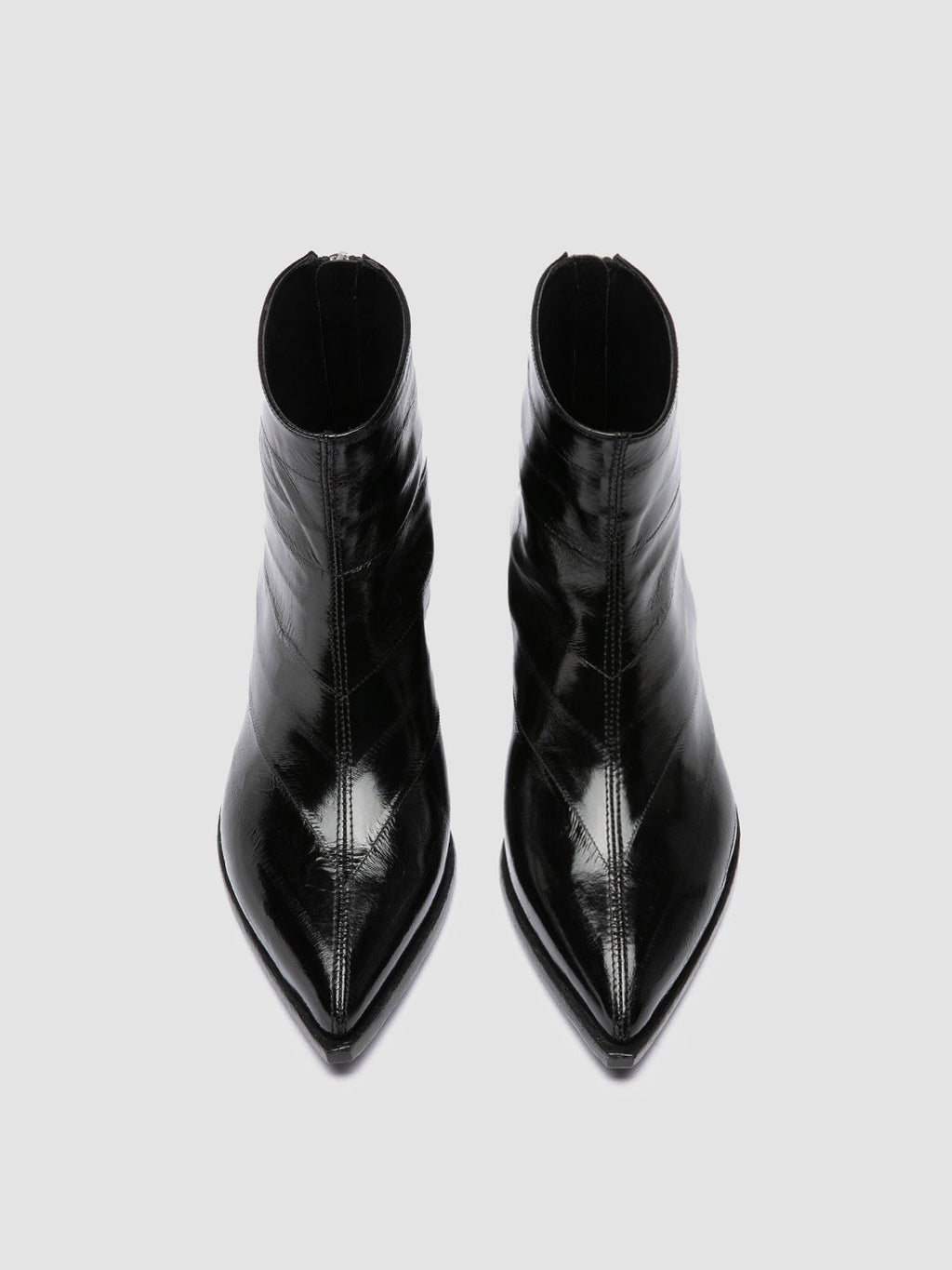 NOELIE DD 109 - Black Leather Zipped Boots - 1