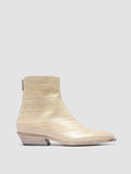 NOELIE DD 109 - White Leather Zipped Boots - 0