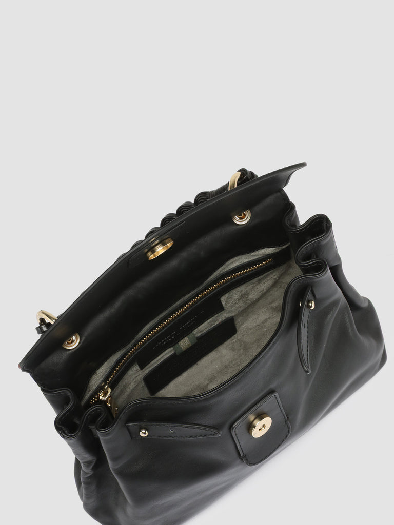 NOLITA WOVEN 201 Nero - Black Nappa Leather Hand bag Officine Creative - 8
