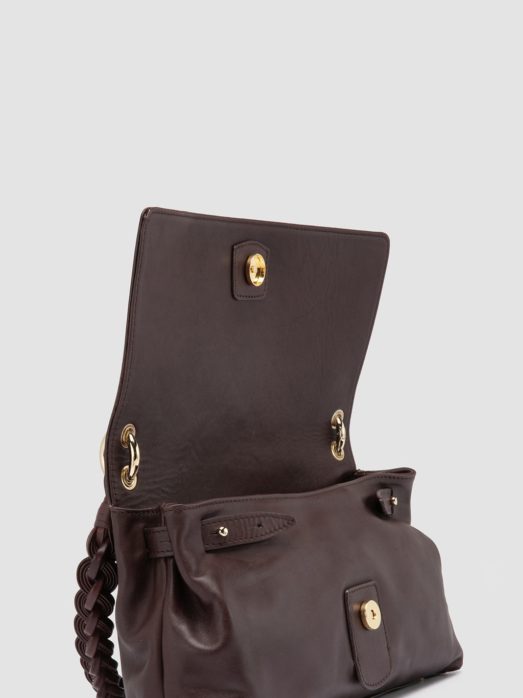 NOLITA WOVEN 212 - Burgundy Nappa Leather Shoulder Bag Officine Creative - 2