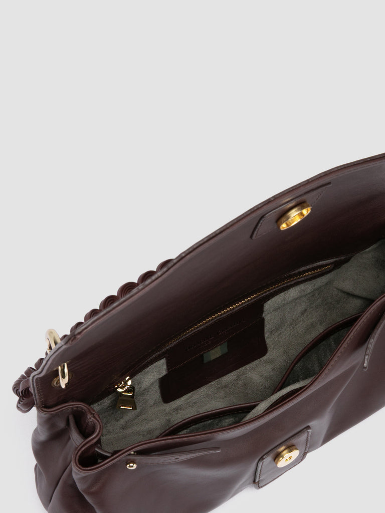 NOLITA WOVEN 212 - Burgundy Nappa Leather Shoulder Bag