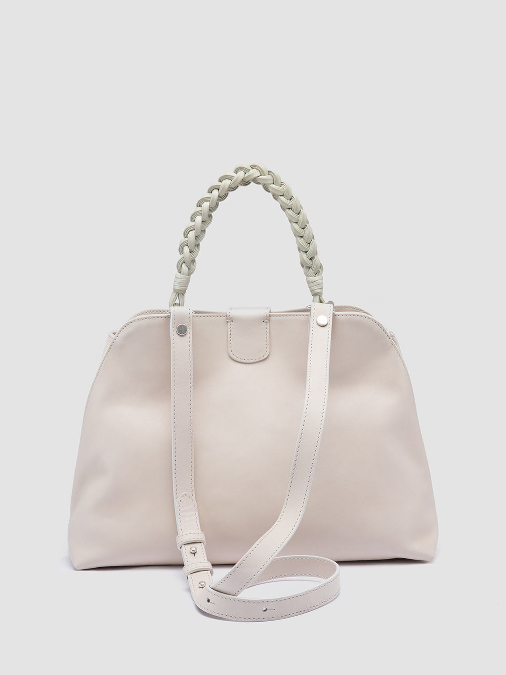 NOLITA WOVEN 229 - White Leather Handle Bag