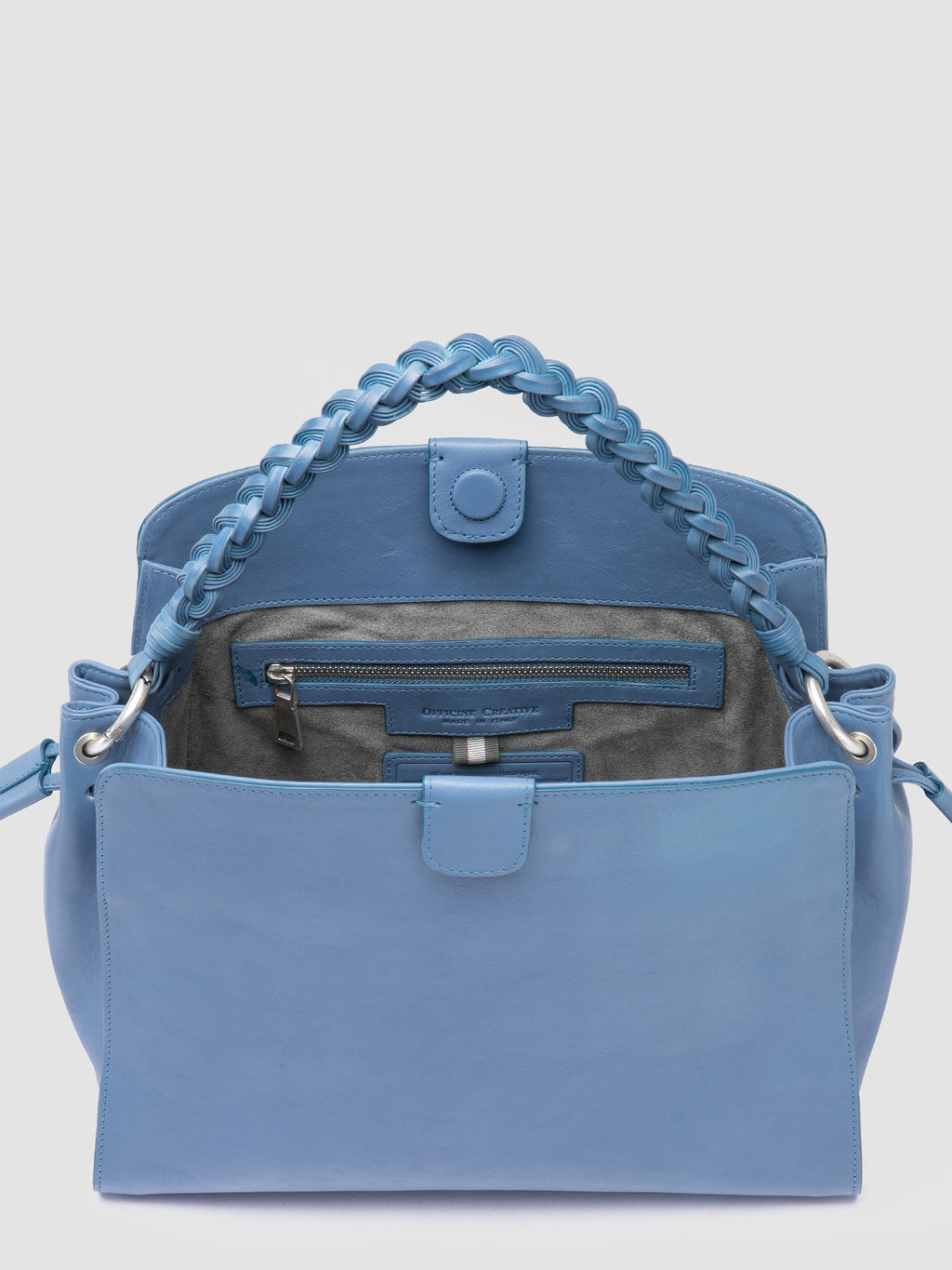 NOLITA WOVEN 231 - Blue Leather Handle Bag