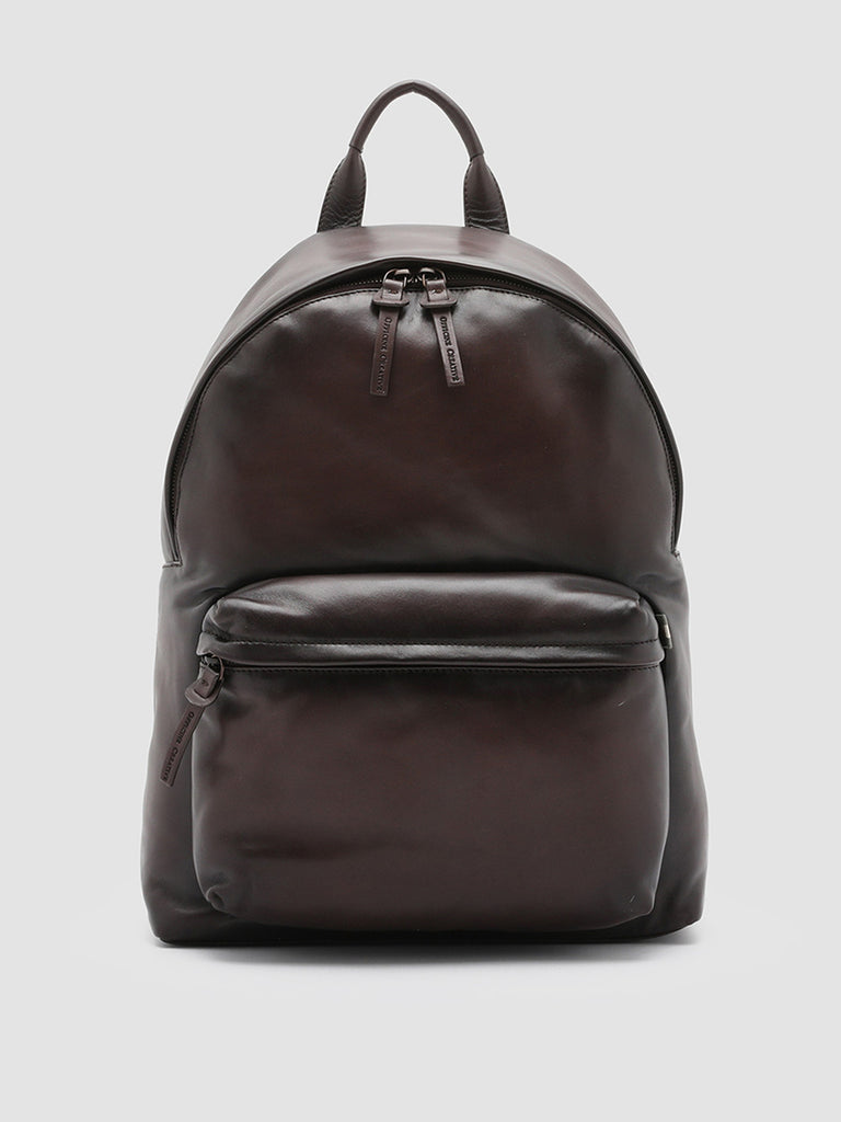 OC PACK Ebony - Brown Leather Backpack