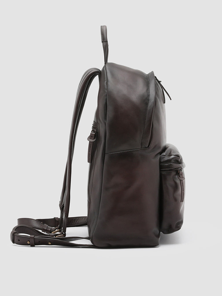 OC PACK Ebony - Brown Leather Backpack Officine Creative - 5