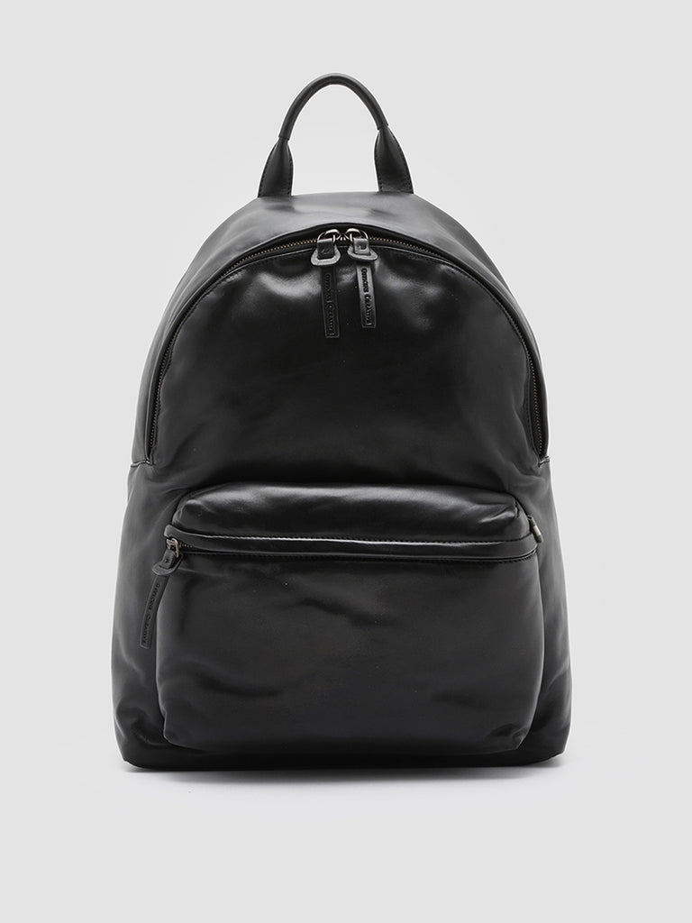 OC PACK Nero - Black Leather Backpack Officine Creative - 1