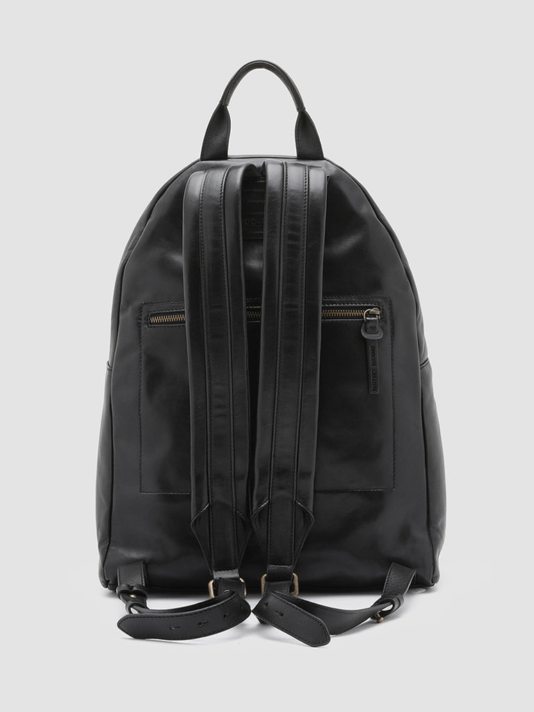 OC PACK Nero - Black Leather Backpack Officine Creative - 4