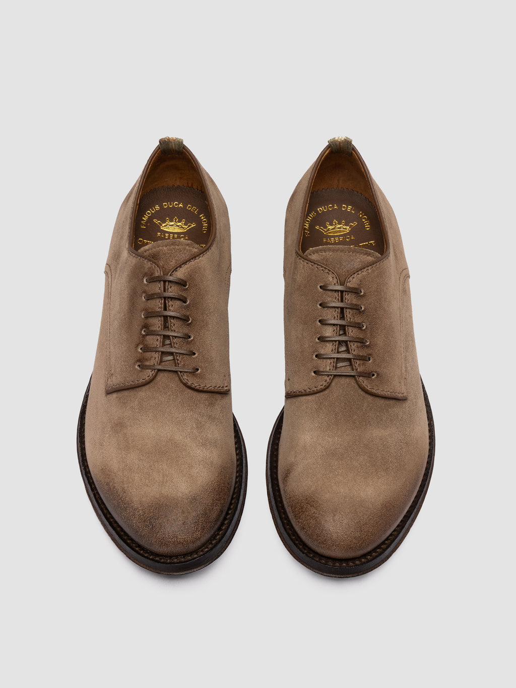 ANATOMIA 012 - Brown Suede Derby Shoes - image 2,side view