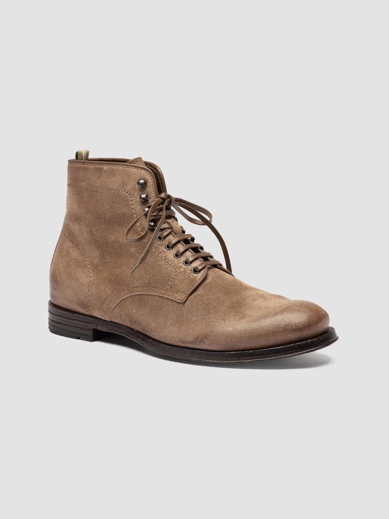 ANATOMIA 013 - Brown Suede Lace Up Boots