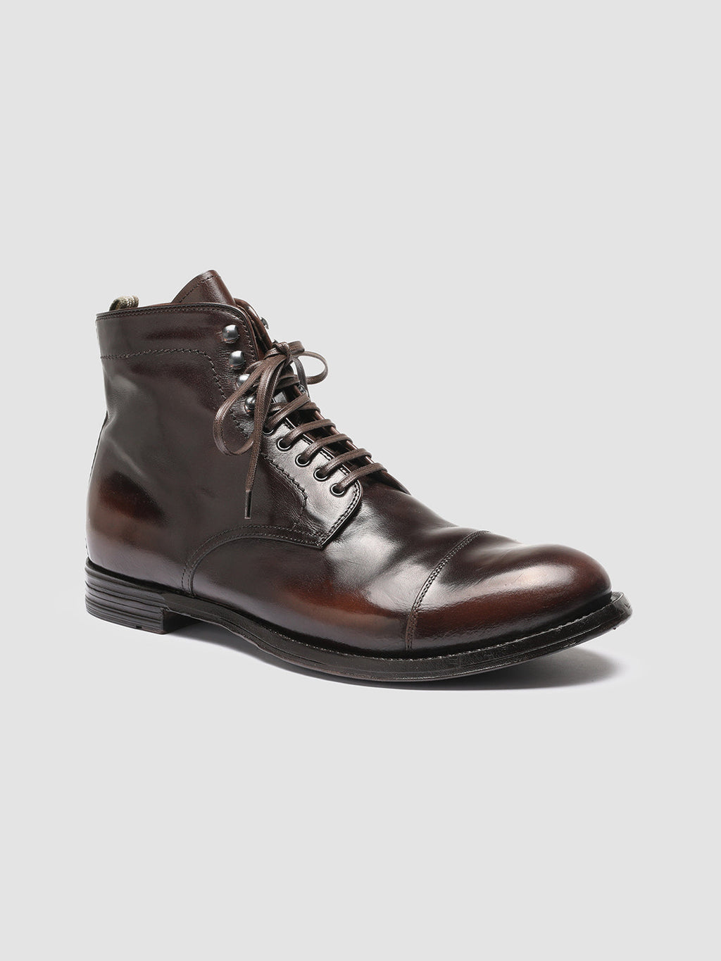 ANATOMIA 016 - Brown Leather Ankle Boots Men Officine Creative - 3