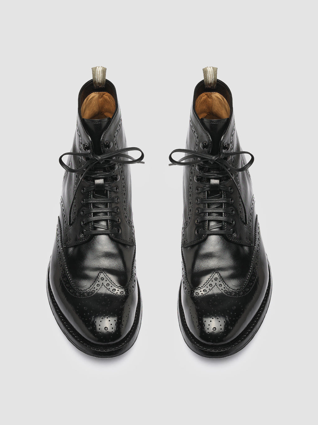 ANATOMIA 051 - Black Leather Ankle Boots Men Officine Creative - 2