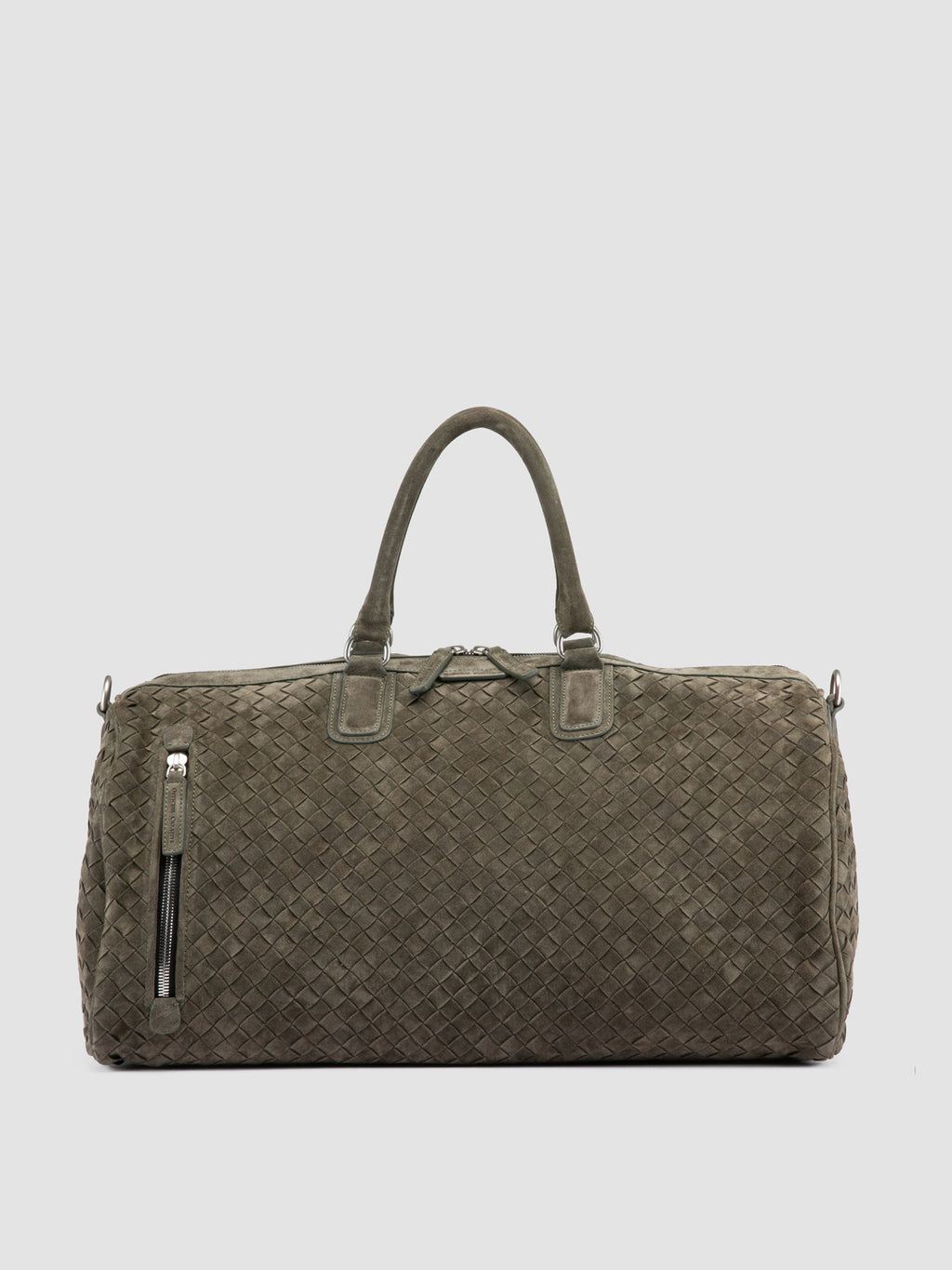 ARMOR 01 - Brown Wowen Suede Weekender - image 3,side view