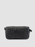 ARMOR 014 - Black Woven Leather Pouch - thumb image 1,side view