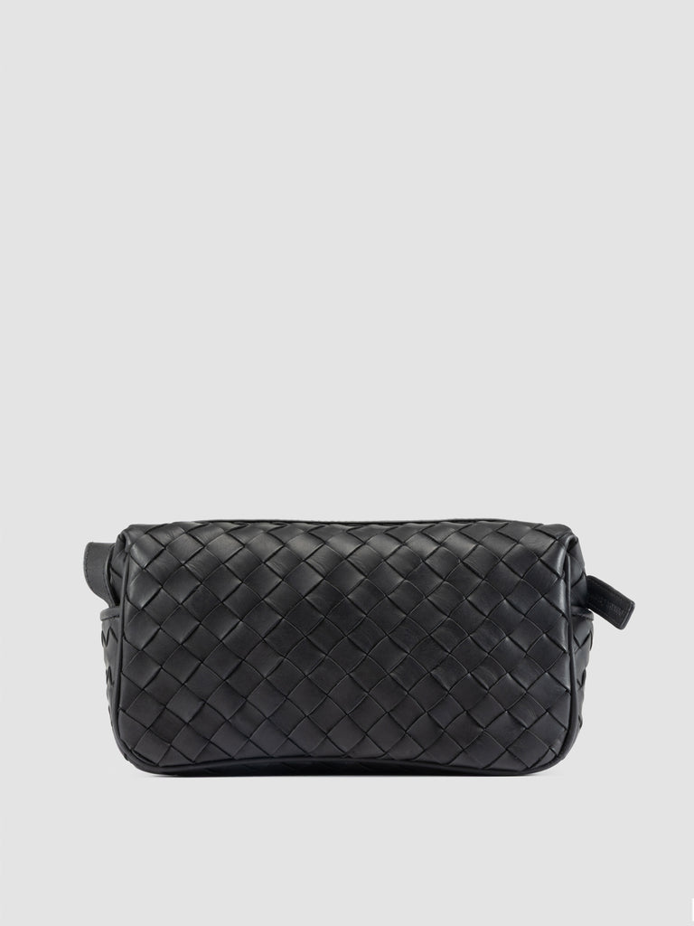 ARMOR 014 - Black Woven Leather Pouch