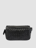 ARMOR 014 - Black Woven Leather Pouch - thumb image 4,side view