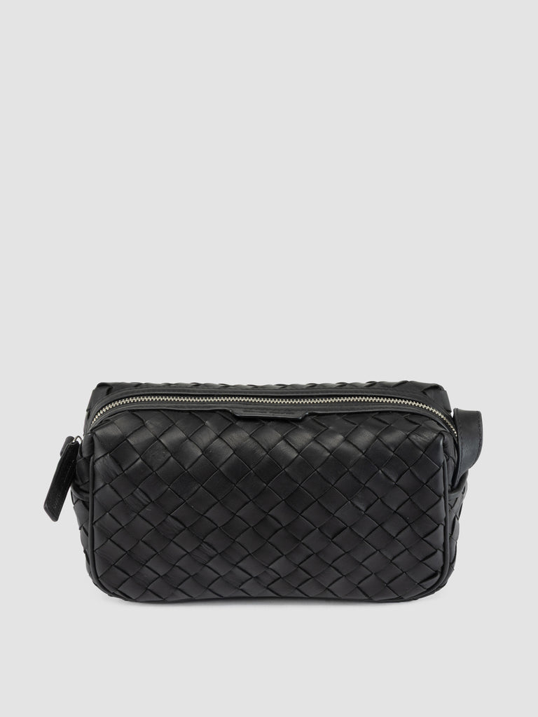 ARMOR 014 - Black Woven Leather Pouch
