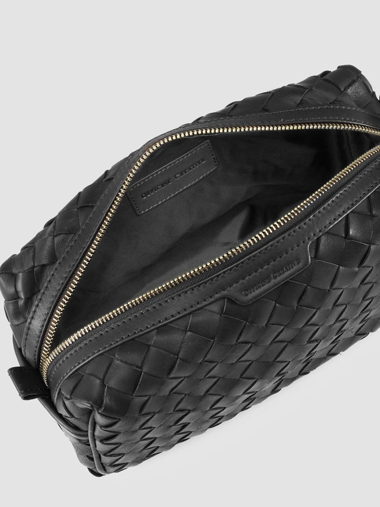 ARMOR 014 - Black Woven Leather Pouch