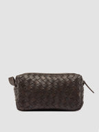 ARMOR 014 - Dark Brown Woven Leather Pouch