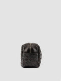 ARMOR 014 - Dark Brown Woven Leather Pouch - thumb image 3,side view