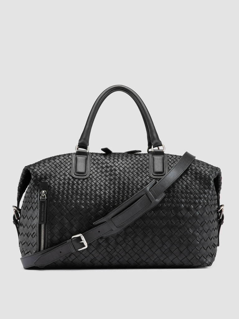 ARMOR 019 - Black Leather Travel Bag