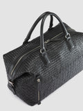 ARMOR 019 - Black Leather Travel Bag - thumb image 2,side view