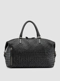 ARMOR 019 - Black Leather Travel Bag - thumb image 3,side view