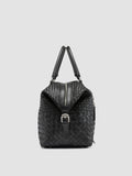 ARMOR 019 - Black Leather Travel Bag - thumb image 4,side view
