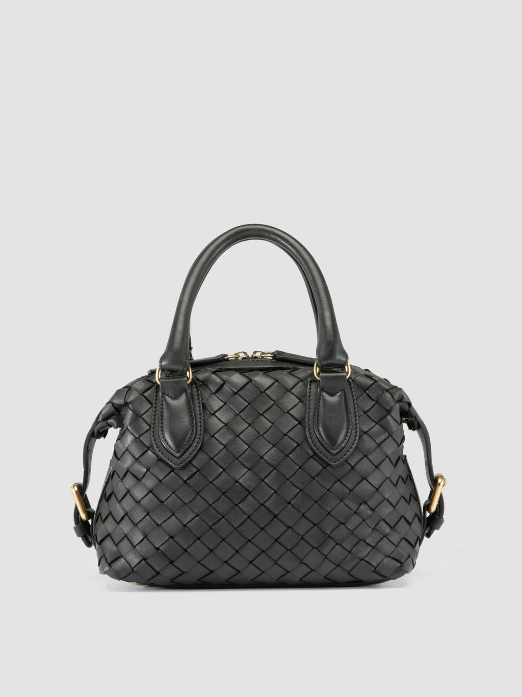 AURA 002 - Black Leather Handle Bag - 0