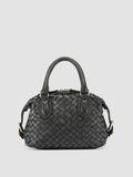 AURA 002 - Black Leather Handle Bag - 0