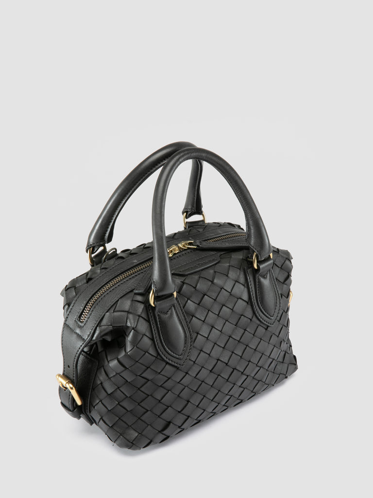 AURA 002 - Black Leather Handle Bag